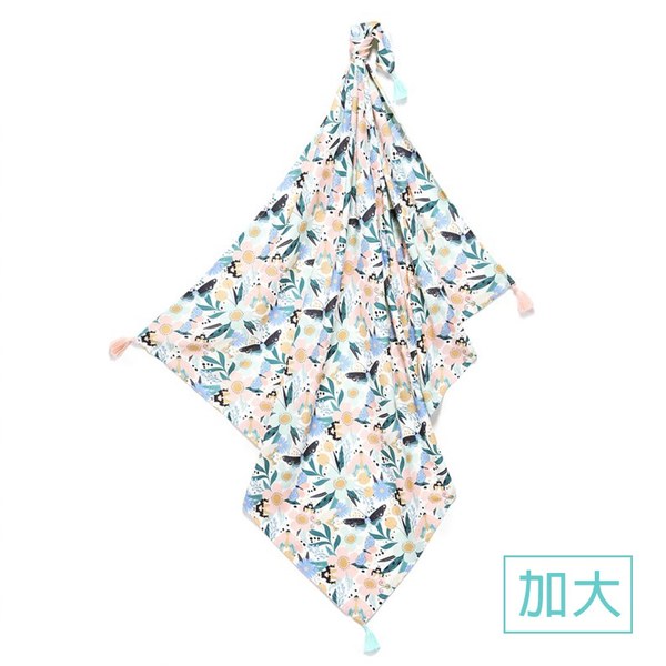 La Millou 包巾-竹纖涼感巾(加大)_140x110cm-普吉島花蝶