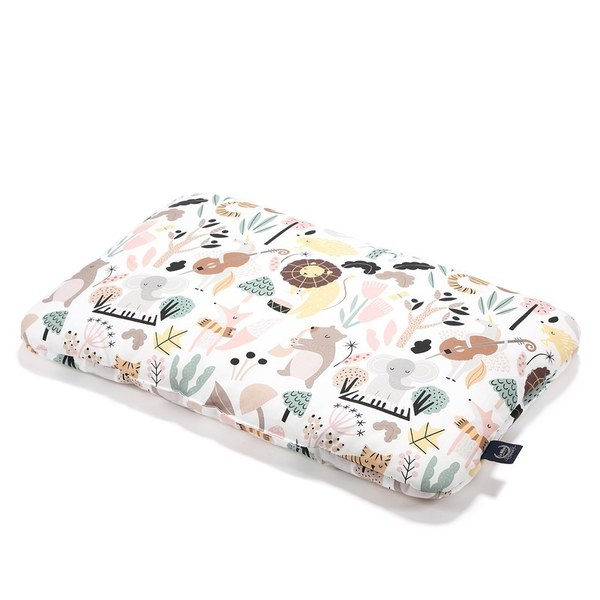 【預購7/29出貨】La Millou 竹纖涼感小童枕(加大)-30 cm x 50 cm-動物交響樂