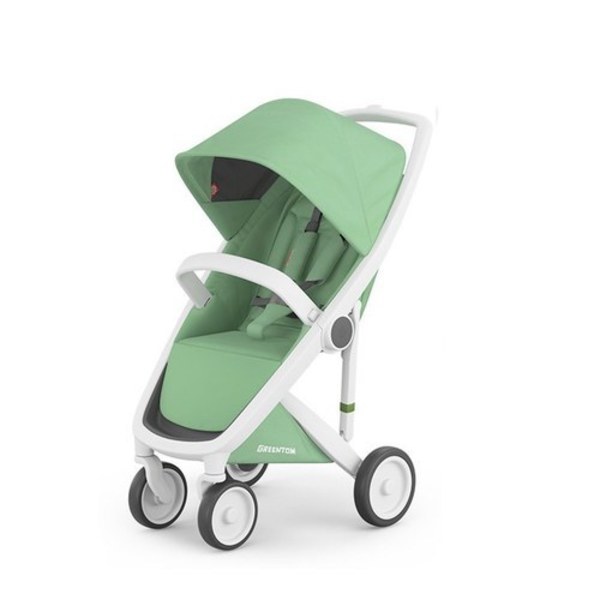荷蘭Greentom Classic經典款-經典嬰兒推車(時尚白+率性綠)