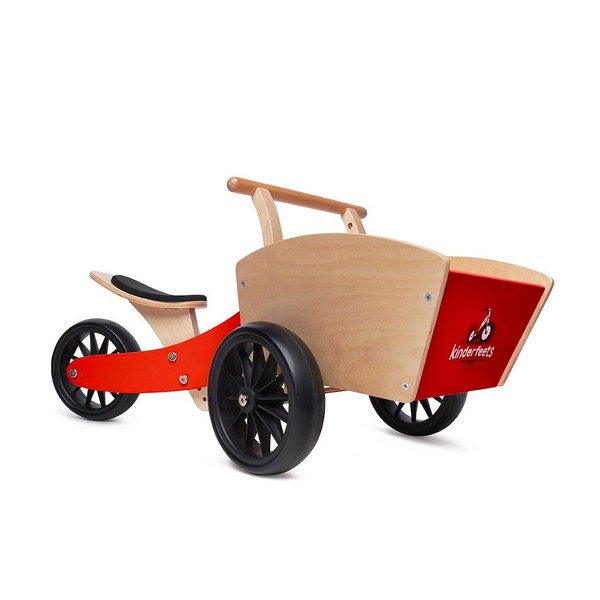Kinderfeets 美國木製平衡滑步車/教具車-初心者收藏家系列 (紅魔法)