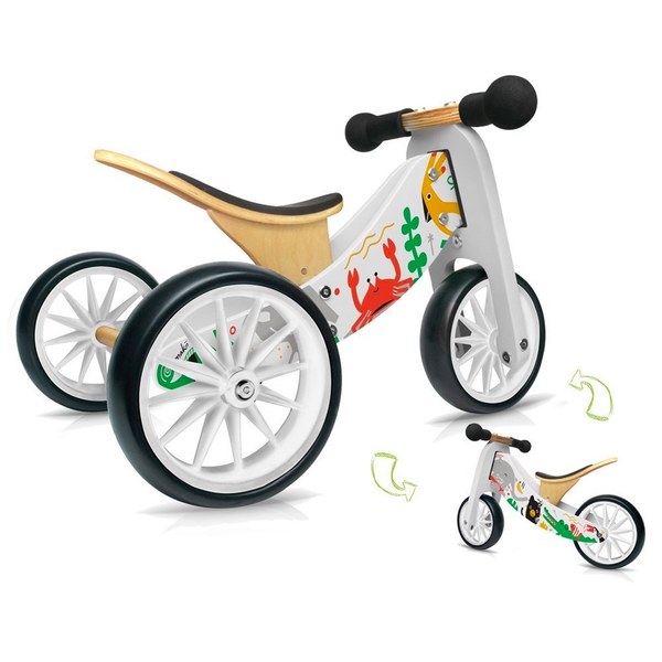Kinderfeets 美國木製平衡滑步車/教具車-初心者三輪系列-Makii設計師款(歡樂頌)