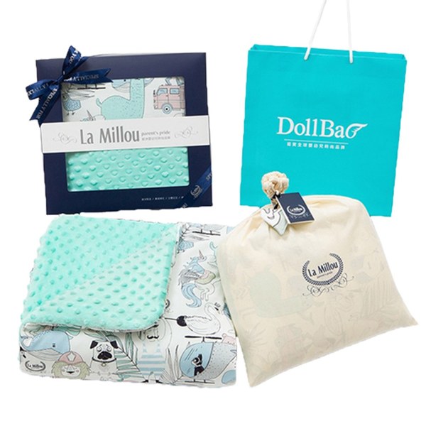 【彌月禮盒】La Millou 暖膚豆豆毯標準款(多款可選)-附禮盒包裝+送禮提袋