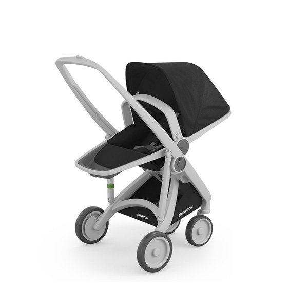 荷蘭Greentom Reversible雙向款-經典嬰兒推車(叛逆灰+低調黑)
