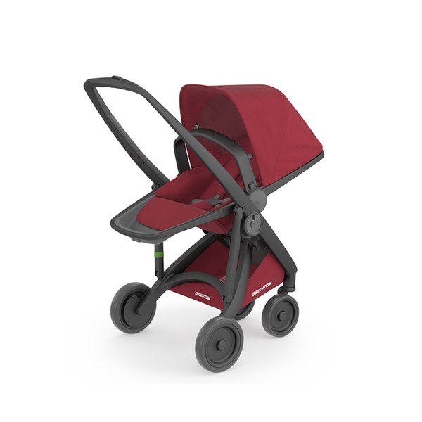 荷蘭Greentom Reversible雙向款-經典嬰兒推車(尊爵黑+高貴紅)