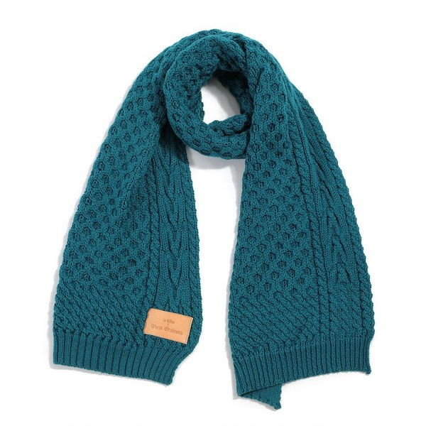 La Millou Merino羊毛針織圍巾40x180cm(美麗諾碧綠)
