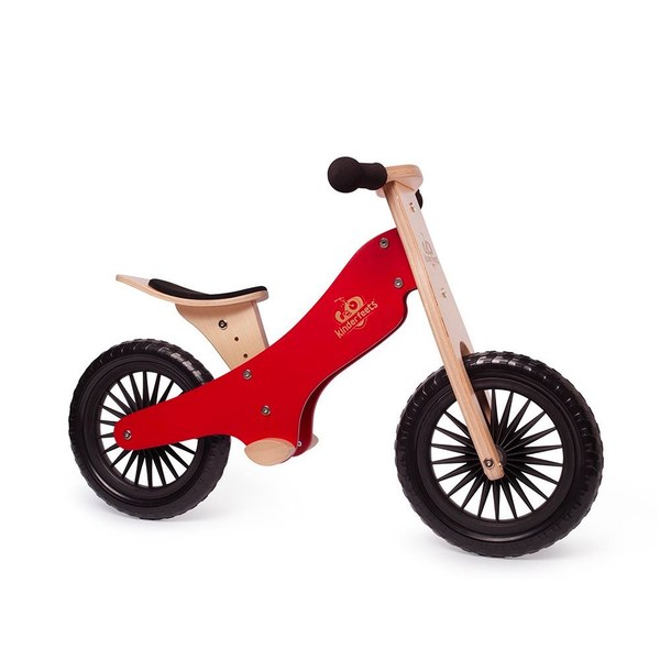 Kinderfeets 美國木製平衡滑步車/教具車-神風騎士系列(探險紅)