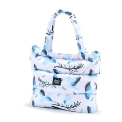 La Millou Aspen防水空氣時尚媽媽購物包-藍色雪鳥