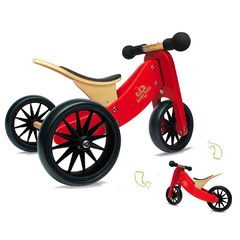 Kinderfeets 美國木製平衡滑步車/教具車-初心者三輪系列(紅魔法)